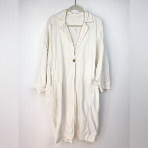 Free People Cream Trench Coat
